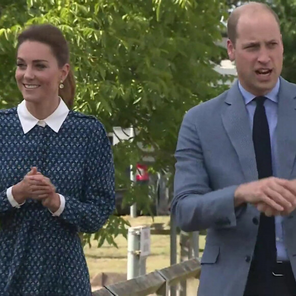 Le prince William et Catherine Kate Middleton, la duchesse de Cambridge lors d'une visite à l'hôpital Queen Elizabeth Hospital à King's Lynn, le 5 juillet 2020. 