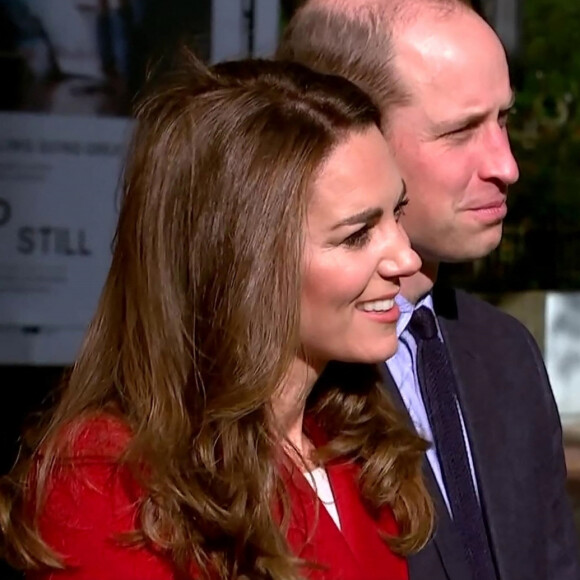Le prince William, duc de Cambridge, et Catherine (Kate) Middleton, duchesse de Cambridge, visitent l'hôpital St. Bartholomew dans le cadre du projet photographique "Hold Still". Londres. Le 20 octobre 2020. 