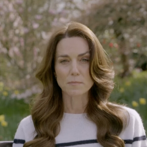 Kate Middleton, princesse de Galles annonce être atteinte d'un cancer dans une vidéo publiée le 22 mars 2024 - @ Prince and Princess of Wales