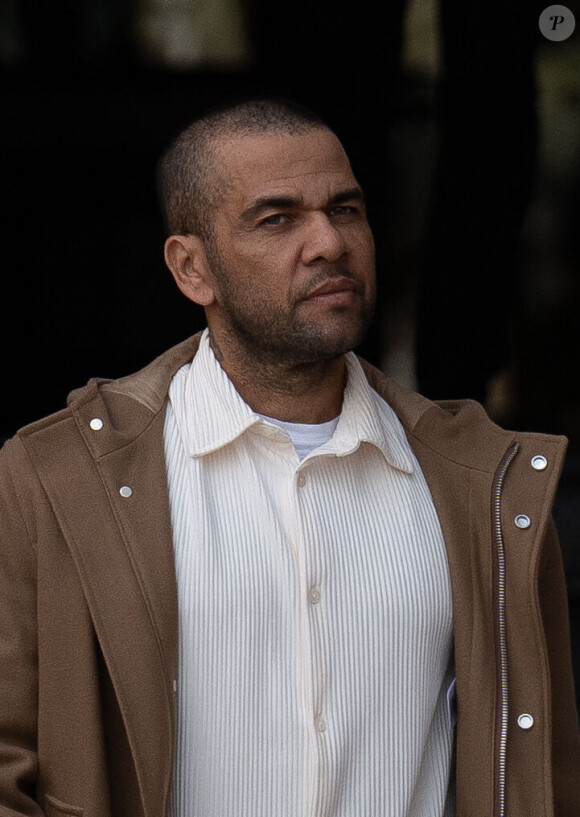 Dani Alves devant la cour de Barcelona le 28 mars 2024.