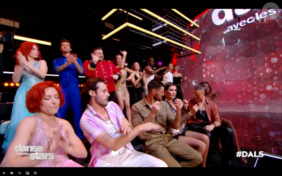 Le candidats de "DALS" se sont ambiancés sur une musique de rap après un retour de pub.
"Danse avec les stars", TF1.