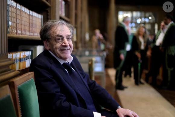 Alain Finkielkraut - A.Compagnon rejoint les Immortels lors d'une réception à l'Académie Française, le 11 mai 2023 à Paris. © Dominique Jacovides / Bestimage