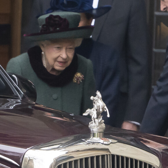 Elizabeth II - Service d'action de grâce en hommage au prince Philip, duc d'Edimbourg, à l'abbaye de Westminster à Londres, le 29 mars 2022.