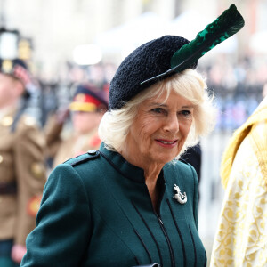 Camilla Parker Bowles - Service d'action de grâce en hommage au prince Philip, duc d'Edimbourg, à l'abbaye de Westminster à Londres, le 29 mars 2022.