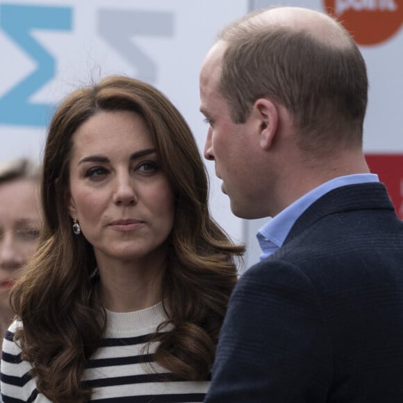 Le prince William, duc de Cambridge, Catherine Kate Middleton, duchesse de Cambridge lors du lancement de la King's Cup, une régate au mois d'août, à Londres le 7 mai 2019. Lors de cet événement, le duc et la duchesse de Cambridge ont déclaré qu'ils sont impatients de rencontrer leur neveu, le fils du prince Harry et de Meghan Markle. 