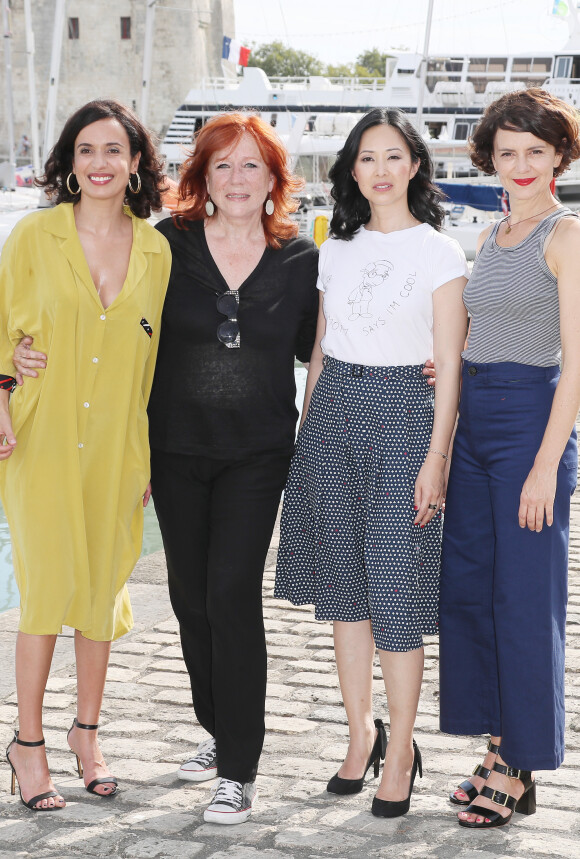 Amelle Chahbi, Eva Darlan, Linh-Dan Pham et Constance Dollé - 21e édition du Festival de la Fiction TV de la Rochelle. Le 14 septembre 2019. © Patrick Bernard / Bestimage