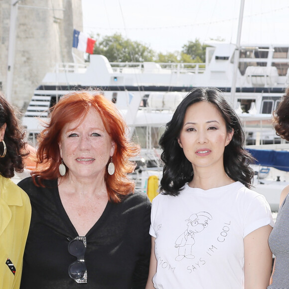 Amelle Chahbi, Eva Darlan, Linh-Dan Pham et Constance Dollé - 21e édition du Festival de la Fiction TV de la Rochelle. Le 14 septembre 2019. © Patrick Bernard / Bestimage