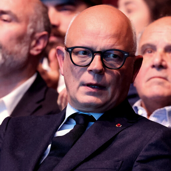 Dans le cadre de celle-ci, des perquisitions étaient en cours ce mercredi 3 avril 2024.
Edouard Philippe lors du meeting "Besoin d'Europe" au Grand Palais à Lille pour le lancement de la campagne du parti Renaissance pour les élections européennes en présence de V.Hayer (tête de liste majorité présidentielle élections européennes 2024) et de l'ensemble du gouvernement. Lille, le 9 mars 2024. © Dominique Jacovides / Bestimage 
