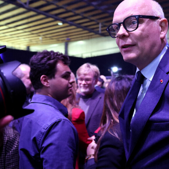 Édouard Philippe lors du meeting "Besoin d'Europe" au Grand Palais à Lille pour le lancement de la campagne du parti Renaissance pour les élections européennes en présence de V.Hayer (tête de liste majorité présidentielle élections européennes 2024) et de l'ensemble du gouvernement. Lille, le 9 mars 2024. © Dominique Jacovides / Bestimage 