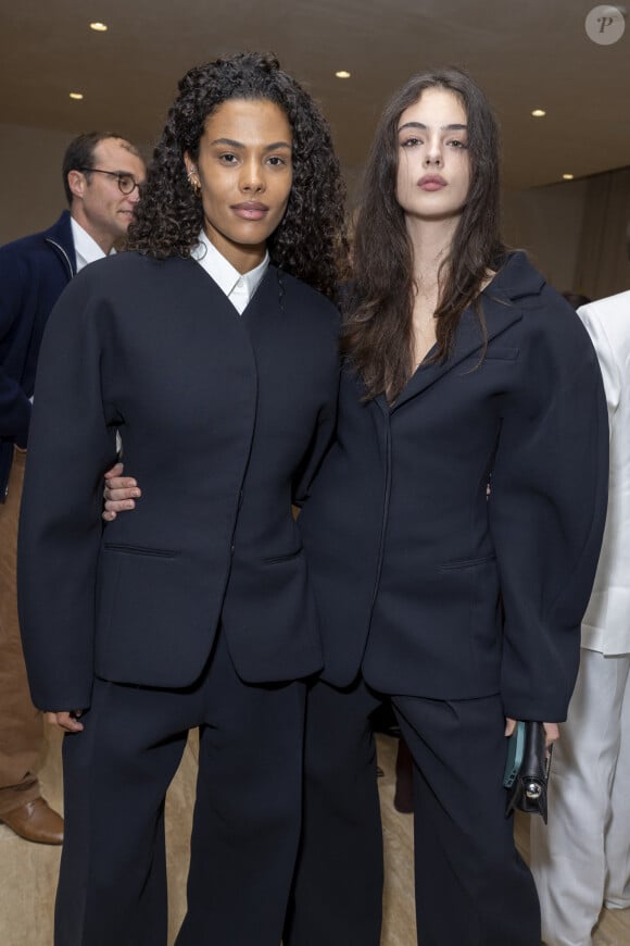 Tina Kunakey, Deva Cassel - Remise de la médaille du "Chevalier de l'Ordre des Arts et des Lettres" au créateur Simon Porte Jacquemus des mains de la rédactrice de l'édition américaine de Vogue Anna Wintour au siège de la marque Jacquemus à Paris, France, le 2 mars 2024, en marge de la mode femme automne / hiver 2024-2025 lors de la Fashion Week de Paris (PFW). © Olivier Borde/Bestimage