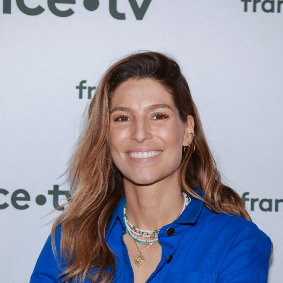Laury Thilleman participe à la conférence de presse de France Télévision le 6 juillet 2022 à Paris, France. Photo par Nasser Berzane/ABACAPRESS.COM