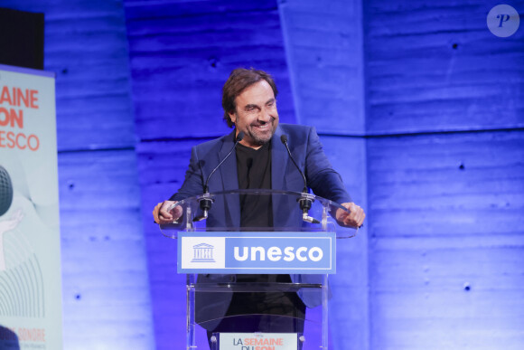 Exclusif - André Manoukian - Soirée d'ouverture de la 21ème édition de La Semaine du Son de L'Unesco à Paris le 15 janvier 2024. La Semaine du Son sensibilise le public et tous les acteurs de la société à l'importance des sons et de la qualité de notre environnement sonore © Jack Tribeca / Bestimage 