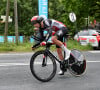 Le coureur belge s'est retrouvé au milieu d'une violente chute
 
Steff Cras (Lotto Soudal) - Critérium du Dauphiné en contre la montre individuel à Saint-Victor sur Loire le 2 juin 2021. © Frédéric Chambert / Panoramic / Bestimage