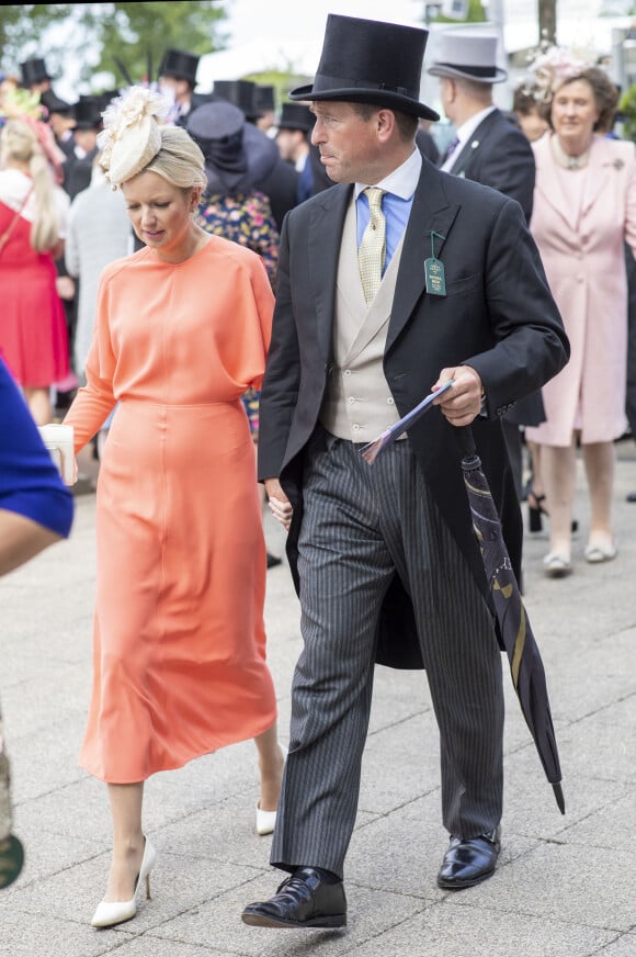 Peter Phillips et Lindsay Wallace - People lors de la course hippique "The Cazoo Derby" à l'occasion du jubilé de platine de la reine d'Angleterre. Le 4 juin 2022 