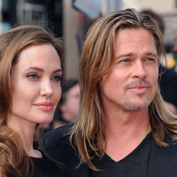 Angelina Jolie et Brad Pitt arrivent à la première mondiale de World War Z, Empire Cinema, Leicester Square, Londres, Royaume-Uni, 2 juin 2013. Photo par Pete Mariner/Photoshot/ABACAPRESS.COM