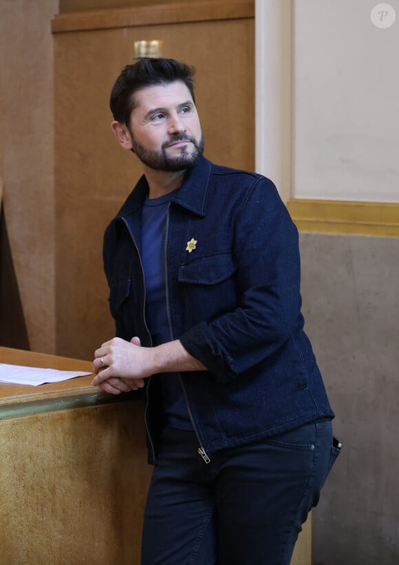 Semi Exclusif - Christophe Beaugrand lors du lancement de 'Une Jonquille contre le cancer' à Paris le 12 Mars 2024. © Denis Guignebourg/Bestimage