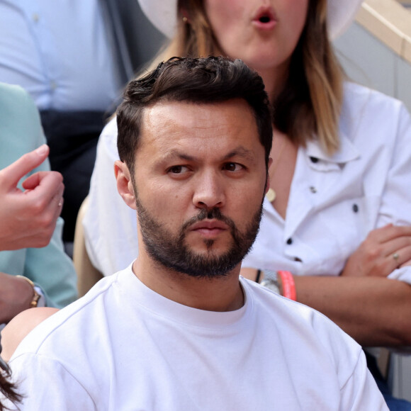 Karim Bennani - Célébrités dans les tribunes des internationaux de France de Roland Garros à Paris le 1er juin 2022. © Cyril Moreau - Dominique Jacovides/Bestimage