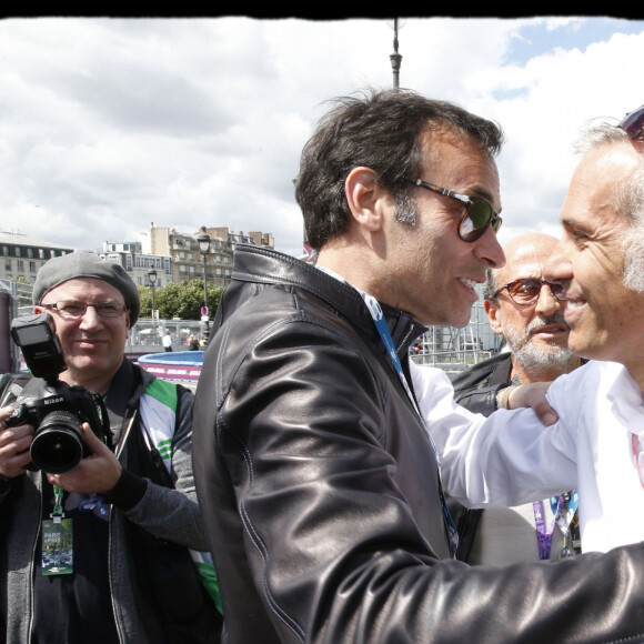 Paul Belmondo, Anthony Delon - Deuxième édition du Paris ePrix, comptant pour le championnat FIA de Formule E, autour des Invalides, à Paris le 20 mai 2017. © Alain Guizard / Bestimage