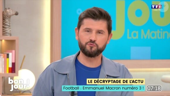 Christophe Beaugrand a signé son retour dans la matinale de TF1
Christophe Beaugrand sur le plateau de "Bonjour !"