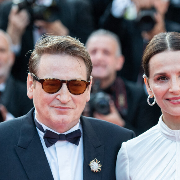 Benoit Magimel et Juliette Binoche assistent à l'avant-première de La Passion de Dodin Bouffant dans le cadre du 76e Festival de Cannes à Cannes, France, le 24 mai 2023. Photo par Aurore Marechal/ABACAPRESS.COM