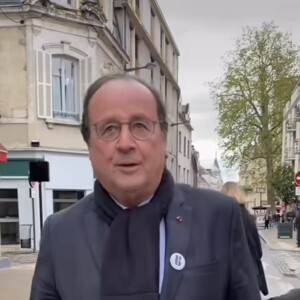 François Hollande à Bourges, le vendredi 26 avril 2024. Crédit : Compte TikTok de François Hollande