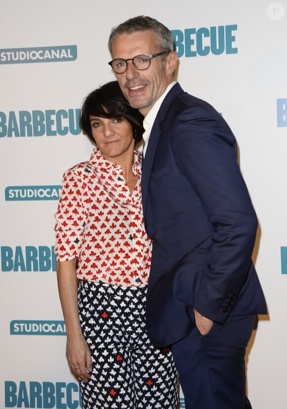 Des propos qui les ont vite séparés. 
Florence Foresti et Lambert Wilson - Avant-première du film "Barbecue" au cinéma Gaumont Opéra à Paris, le 7 avril 2014.