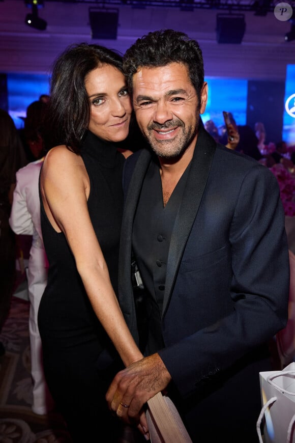 Exclusif - Florence Foresti et Jamel Debbouze lors de la 11ème édition de la soirée Global Gift Gala à l'hôtel Four Seasons George V à Paris le 30 septembre 2023.  © Cyril Moreau / Bestimage 