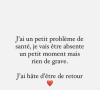 Sur ses réseaux sociaux, elle a fait elle-même l'annonce et en a expliqué les raisons.
Marie Gentric, journaliste sur BFMTV, annonce être obligée de s'absenter de l'antenne pour raisons de santé. Instagram