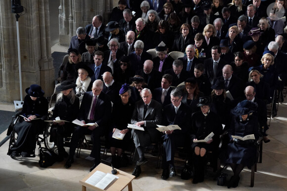 Il n'était pas venu à la messe pour son parrain.
Service commémoratif du roi Constantin de Grèce au château de Windsor le 27 février 2024. 