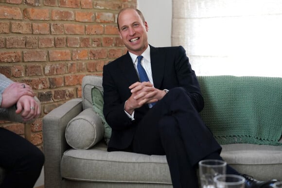 Le prince William, prince de Galles, visite James' Place à Newcastle, Royaume Uni, le 30 avril 2024, un centre de prévention du suicide proposant une thérapie gratuite aux hommes suicidaires du Nord-Est. 