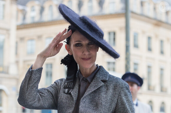 Exclusif - Céline Dion se rend à l'hôtel Ritz à Paris le 6 juillet 2017.