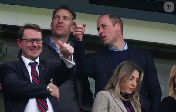 Il a été vu en train de soutenir Aston Villa. 
Prince William - Gradins avant le match UEFA Conference League, Villa Par, Birmingham, Royaume-Uni, 2 mai 2024. @ David Davies/PA Wire/ABACAPRESS.COM