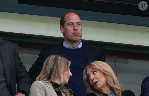 Son club préféré depuis son enfance ! 
Prince William - Gradins avant le match UEFA Conference League, Villa Par, Birmingham, Royaume-Uni, 2 mai 2024. @ Photo by David Davies/PA Wire/ABACAPRESS.COM