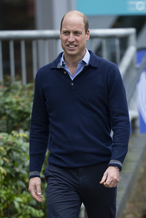 Le prince William, prince de Galles, et Catherine (Kate) Middleton, princesse de Galles, au centre sportif national de Bisham Abbey à Marlow, à l'occasion de la Journée mondiale de la Santé mentale, le 12 octobre 2023. 