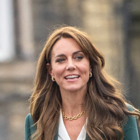 Catherine (Kate) Middleton, princesse de Galles, va visiter l'usine textile familiale "AW Hainsworth" à Leeds, le 26 septembre 2023.