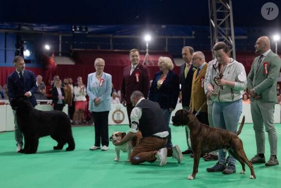 Le prince Albert II de Monaco et la princesse Charlène de Monaco lors de la remise des prix de l'Exposition Canine Internationale 2024, organisée par la Société Canine de Monaco et le Monaco Kennel Club, dans le quartier de Fonvieille. Monaco, le 4 mai 2024. © Olivier Huitel/Pool Monaco/Bestimage 