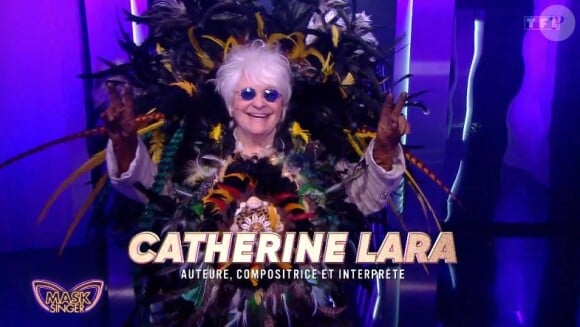 Catherine Lara se cachait sous le costume du Lémurien dans "Mask Singer" ce samedi 11 mai 2024.