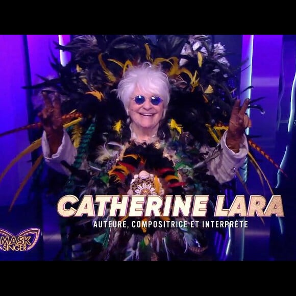 Catherine Lara se cachait sous le costume du Lémurien dans "Mask Singer" ce samedi 11 mai 2024.