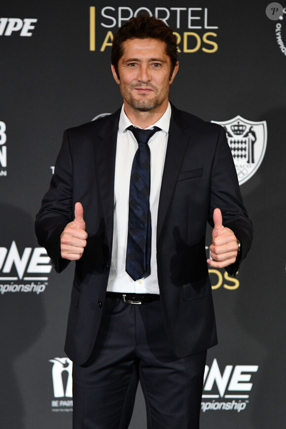 Bixente Lizarazu durant la soirée des Sportel Awards 2018 au Grimaldi Forum à Monaco le 23 octobre 2018. Les Sportel Awards sont une compétition internationale visant à récompenser les plus belles images de sport de l'année dans le cadre du Sportel qui est un salon international du sport et des médias qui se déroule sur 3 jours en Principauté. © Bruno Bebert/Bestimage 