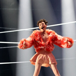 11 May 2024, Sweden, Malm: Nemo from Switzerland performs \"The Code\" on stage at the final of the Eurovision Song Contest (ESC) 2024 in the Malm Arena. The motto of the world's biggest singing competition is \"United By Music\". Photo by Jens Bttner/DPA/ABACAPRESS.COM 