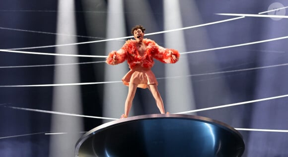 11 May 2024, Sweden, Malm: Nemo from Switzerland performs \"The Code\" on stage at the final of the Eurovision Song Contest (ESC) 2024 in the Malm Arena. The motto of the world's biggest singing competition is \"United By Music\". Photo by Jens Bttner/DPA/ABACAPRESS.COM 