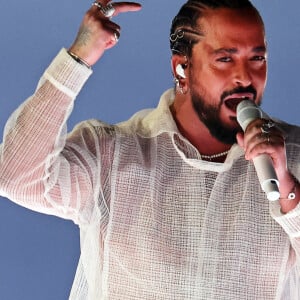 Face aux journalistes, Slimane s'est montré extrêmement ému
Slimane lors de la finale de l'Eurovision à Malmö en Suède le 11 mai 2024.". Photo by Jens Bttner/DPA/ABACAPRESS.COM