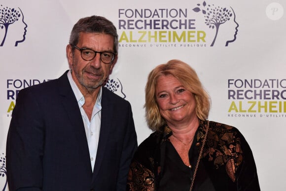 Marina Carrère d'Encausse et Michel Cymes lors du Gala des 20 ans de la Fondation Recherche Alzheimer qui s'est tenu à l'Olympia à Paris, France le 18 mars 2024. Photo par Christophe Meng / ABACAPRESS.COM