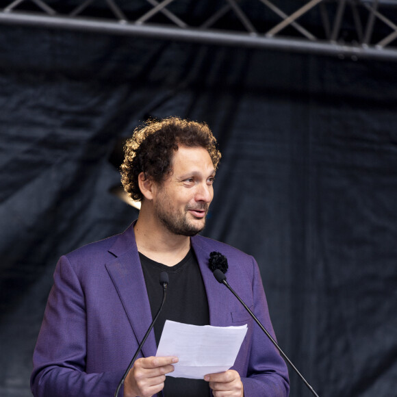 Exclusif - Eric Antoine lors de l’hommage à l'humoriste Guillaume Bats, mort à 36 ans, à Montmirail, Marne, France, le 17 juin 2023. © Pierre Perusseau/Bestimage