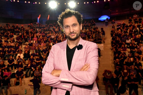 Exclusif - Eric Antoine durant l'enregistrement de l'émission de télévision "La Grande Battle Musicale", dans le théâtre antique d'Orange, diffusée le 18 août sur M6. Le 16 mai 2022. © Bruno Bebert / Bestimage