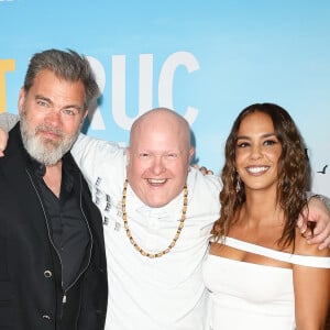 Clovis Cornillac, Ludovic Boul et Alice Belaïdi - Avant-Première du film "Un p'tit truc en plus" au cinema UGC Normandie à Paris le 25 avril 2024. © Coadic Guirec/Bestimage