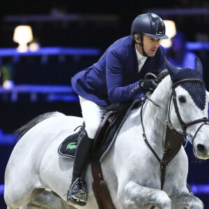 Guillaume Canet (FRA) sur Wouest de Cantraie Z - Jour 3 - Compétition équestre, jumping, Longines Masters de Paris à Villepinte le 7 décembre 2019. ©Gwendoline le Goff / Panoramic / Bestimage