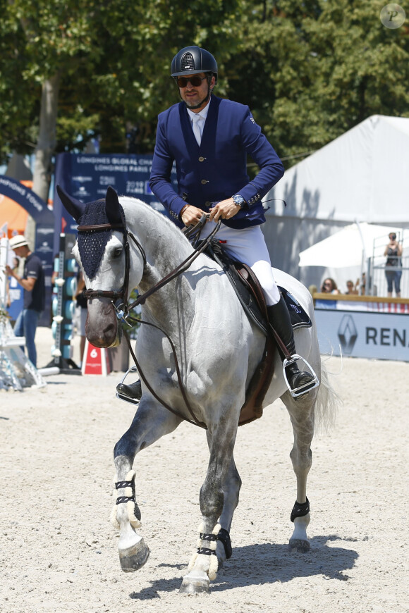 Prix Renault Imagine Margo - Guillaume Canet (FRA) 3eme sur Wouest de Cantraie Z lors du Longines Paris Eiffel Jumping au Champ de Mars à Paris, France, le 6 juillet 2019. © Gwendoline Le Goff/Panoramic/Bestimage