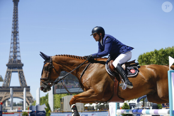 Prix BFM Business CSI1 - Guillaume Canet (FRA) lors du Longines Paris Eiffel Jumping 2019 à Paris le 5 juillet 2019 © Gwendoline Le Goff / Panoramic / Bestimage