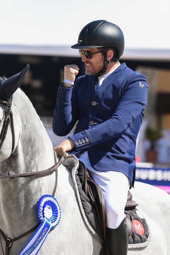 Guillaume Canet (5ème du prix Nostalgie Cote d'Azur) au jumping Longines Global Champions Tour à Cannes le 6 juin 2019. © Lionel Urman / Panoramic / Bestimage